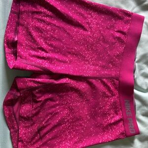 Nike Pink Athletic Shorts with Elastic Waistband